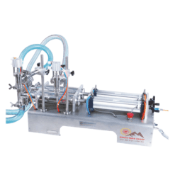 Máy chiết rót chất lỏng 2 vòi bán tự động QM-G2WYD100