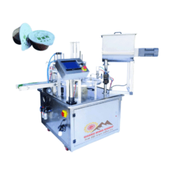 Máy chiết và dán hũ tương ớt (Bồn chữ U có cánh khuấy) QM -MCDH-01