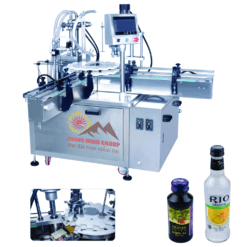 Máy chiết và siết nắp tự động (Nắp ROPP) QM-CRSN02