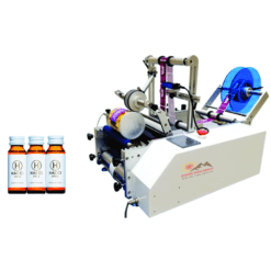 Máy dán nhãn chai tròn nhỏ bán tự động QM-T311