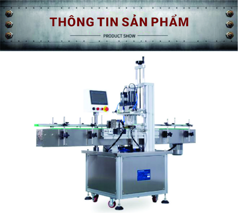 Máy siết nắp chai đa năng tự động mini (4 bánh kẹp xoay) QM-GJC-16 3 May siet nap da nang tu dong mini QM GJC 16 3