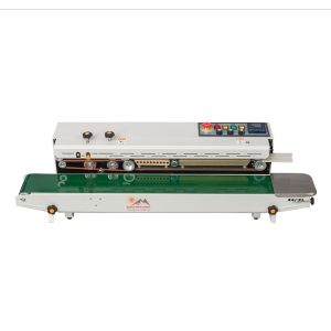 Máy hàn túi nhựa liên tục FR-1200C túi PE có indate dạng lăn