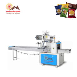 Máy đóng gói mì tôm tự động dạng băng tải ngang QM-OC-250B