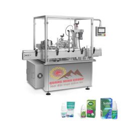 Máy chiết rót chai nước nhỏ mắt và đóng nắp chai tự động