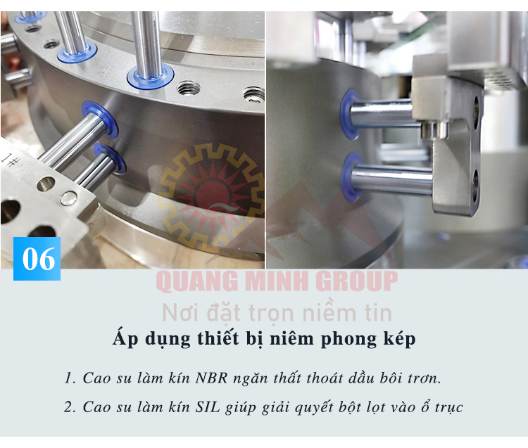 Cao su kin va an toan khi van hanh