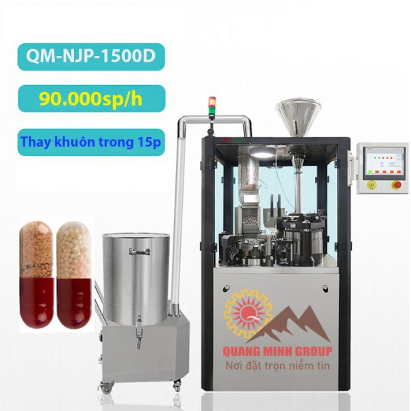 Máy làm viên thuốc - viên nang dạng cứng tự động - QM-NJP-1500D