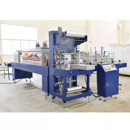 Máy đóng gói màng co nhiệt PE tự động Co màng lốc chai QM-150A