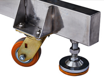 Bánh lăn và bánh cố định máy hút chân không băng tải