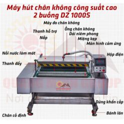 Chi tiết bộ phận máy đóng gói và hút chân không công suất cao