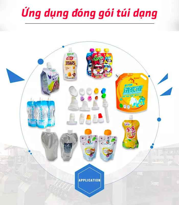 Tính ứng dụng đói gói túi có vòi