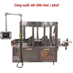 Máy dán nhãn keo nóng máy cắt dán chai tròn tự động