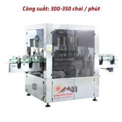 Máy dán nhãn chai tròn tự động công suất cao từ 300-350 chai/phút