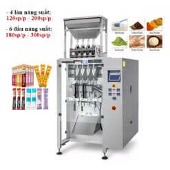 Máy đóng gói đường que đường túi định lượng 4-6 làn tự động