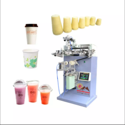 Máy in cốc nhựa, cốc giấy dùng 1 lần bán tự động Kiểu in lụa QM-250C