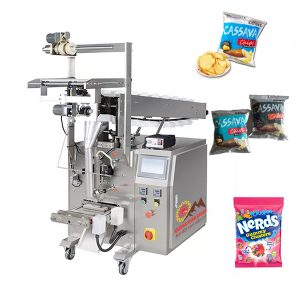 Máy đóng gói thực phẩm bánh kẹo định lượng dạng khay cấp liệu