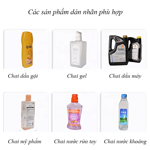 Các sản phẩm dán nhãn chai vuông hai mặt đối xứng phù hợp