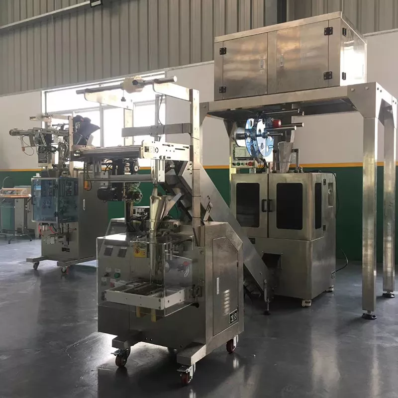 Hình ảnh thực tế tại kho máy đóng gói trà túi lọc 2 lớp tự động