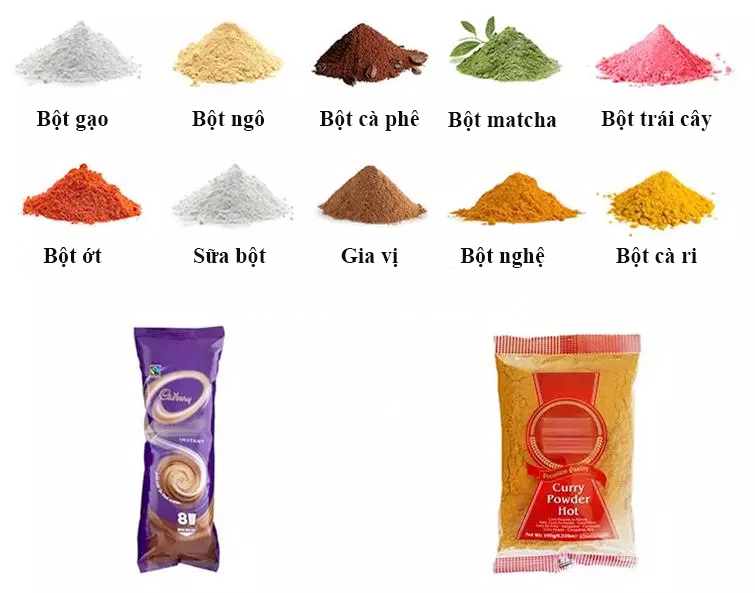 Không chỉ đóng gói gia vị mà còn đóng gói được các sản phẩm bột khác