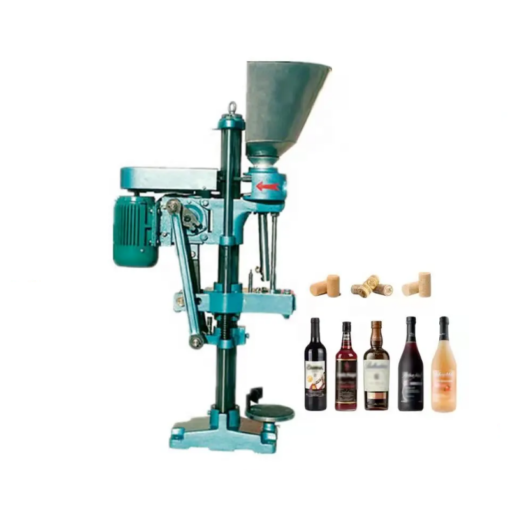 Máy dập nút bần chai vang bán tự động - Máy dập nắp vang đỏ