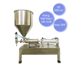 Máy chiết rót định lượng bán tự động 50ml-500ml việt nam sản xuất