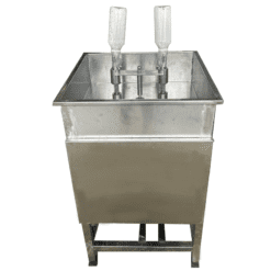 Máy rửa chai 2 vòi bán tự động inox 304 đa năng