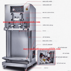 Các chi tiết bộ phận máy đóng túi hút chân không vòi ngoài trục đứng