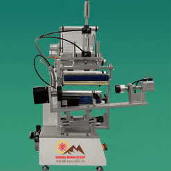 Mặt cạnh máy dán nhãn chai thủy tinh chóp nón