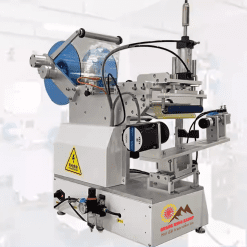 Máy dán nhãn chai côn bán tự động | 15–35 sp/phút, sai số 1% 5 Máy dán nhãn chai côn chai hình chóp nón bán tự động