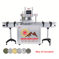 Máy viền lon thực phẩm tiệt trùng tự động PLC Siemens 2025