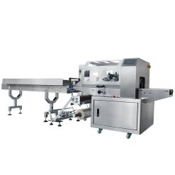 Máy đóng gói rau củ quả tự động 3 servo màng dưới, đục lỗ